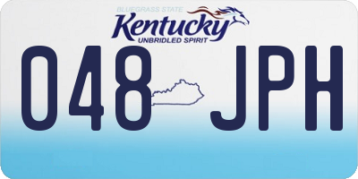 KY license plate 048JPH