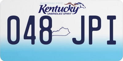 KY license plate 048JPI