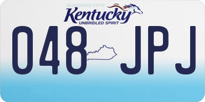 KY license plate 048JPJ
