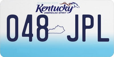 KY license plate 048JPL