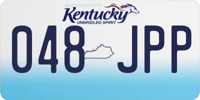 KY license plate 048JPP