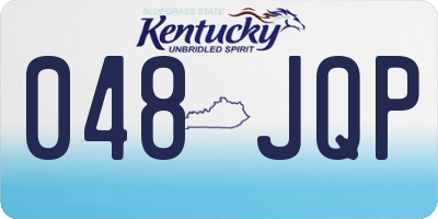 KY license plate 048JQP