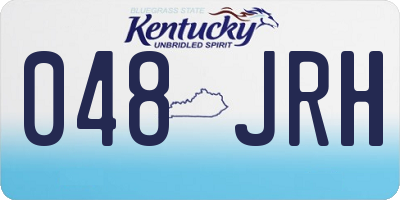 KY license plate 048JRH