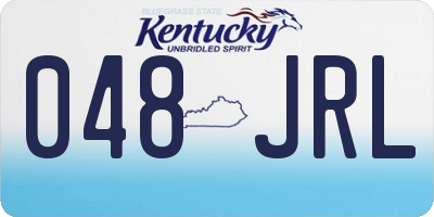 KY license plate 048JRL