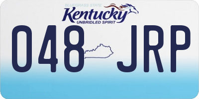 KY license plate 048JRP