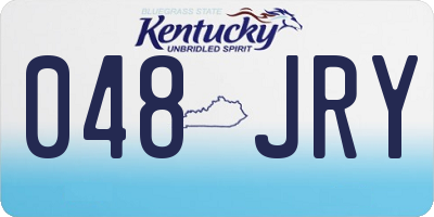 KY license plate 048JRY