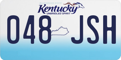 KY license plate 048JSH