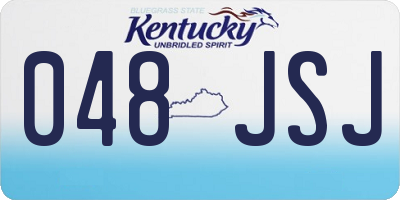 KY license plate 048JSJ