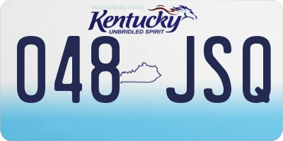 KY license plate 048JSQ