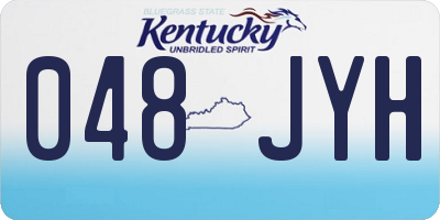 KY license plate 048JYH