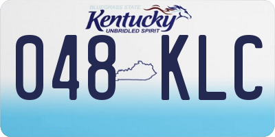 KY license plate 048KLC