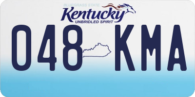 KY license plate 048KMA