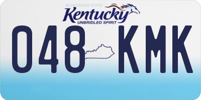 KY license plate 048KMK