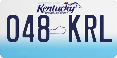 KY license plate 048KRL