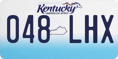 KY license plate 048LHX
