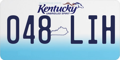 KY license plate 048LIH