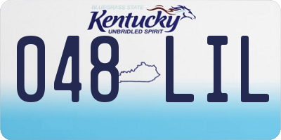 KY license plate 048LIL