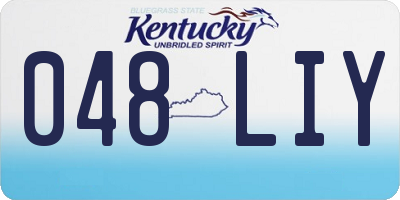 KY license plate 048LIY