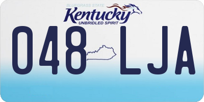 KY license plate 048LJA