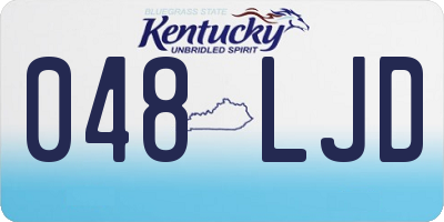 KY license plate 048LJD
