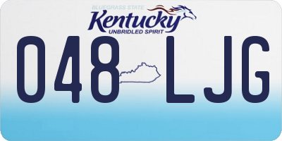 KY license plate 048LJG