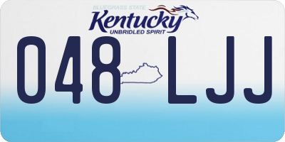 KY license plate 048LJJ