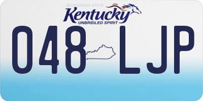 KY license plate 048LJP