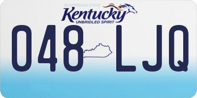 KY license plate 048LJQ