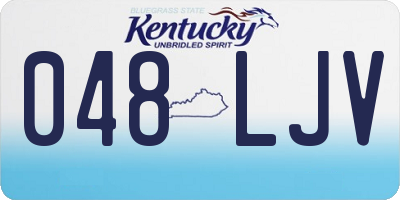 KY license plate 048LJV