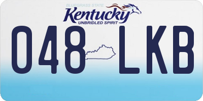 KY license plate 048LKB