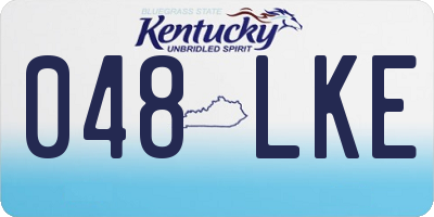 KY license plate 048LKE