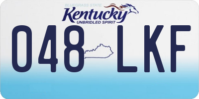 KY license plate 048LKF