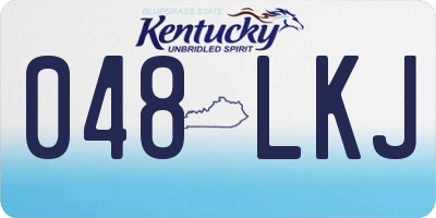 KY license plate 048LKJ