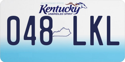 KY license plate 048LKL