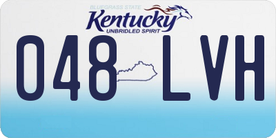 KY license plate 048LVH