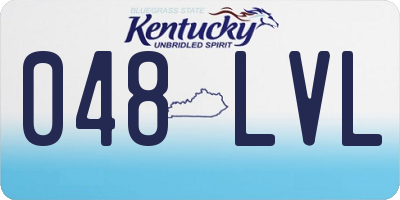 KY license plate 048LVL