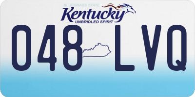 KY license plate 048LVQ