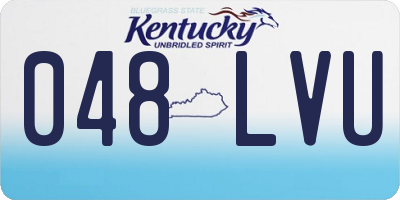 KY license plate 048LVU