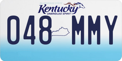 KY license plate 048MMY
