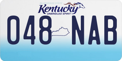 KY license plate 048NAB