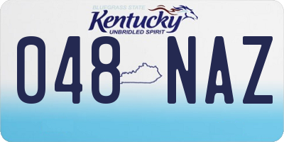 KY license plate 048NAZ