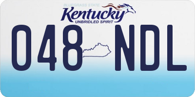 KY license plate 048NDL