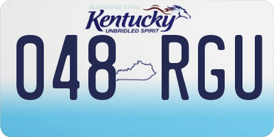 KY license plate 048RGU