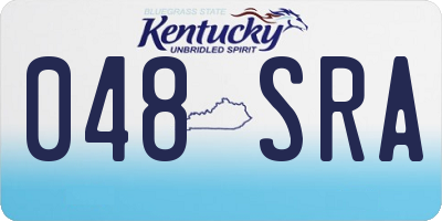 KY license plate 048SRA