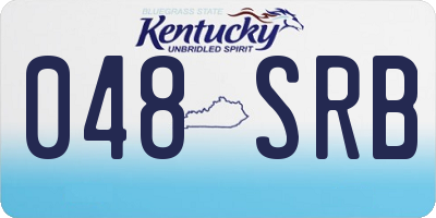 KY license plate 048SRB