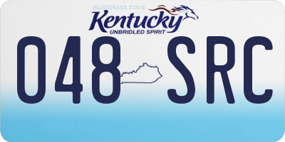 KY license plate 048SRC