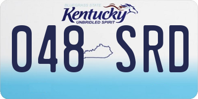 KY license plate 048SRD