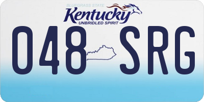 KY license plate 048SRG