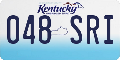KY license plate 048SRI