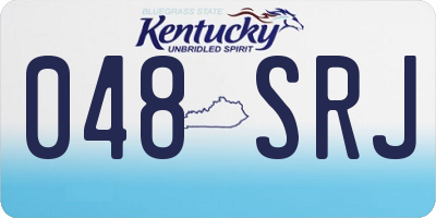 KY license plate 048SRJ